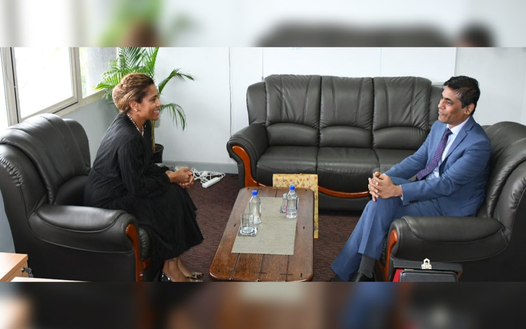 INDIAN HIGH COMMISSIONER PAYS A COURTESY CALL TO MINISTER TABUYA