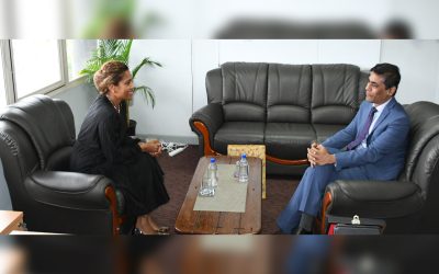 INDIAN HIGH COMMISSIONER PAYS A COURTESY CALL TO MINISTER TABUYA