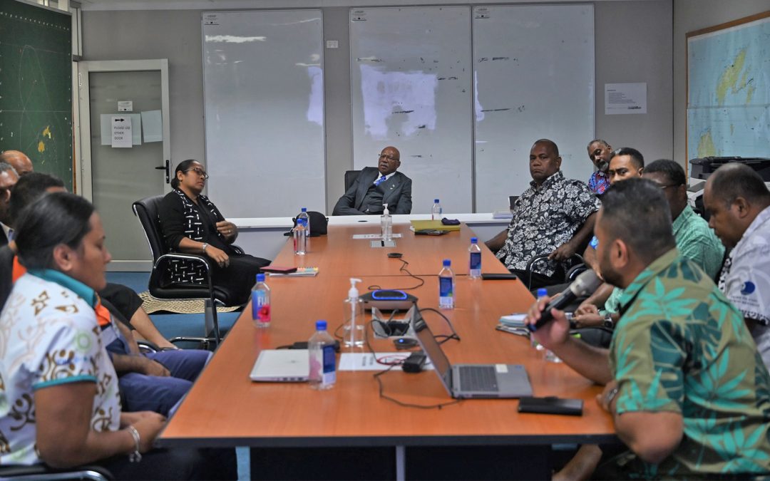 PM BRIEFED BY THE NDMO AND FIJI METEOROLOGICAL SERVICES