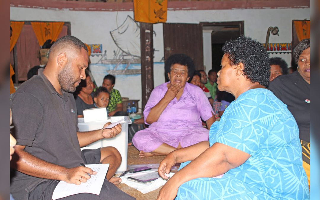 VILLAGERS IN THE LAU GROUP ENGAGE IN NDP CONSULTATIONS