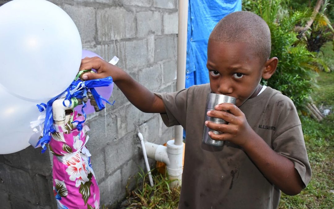 CLEAN WATER BRINGS RELIEF AND HOPE TO NARAU SETTLEMENT FAMILIES