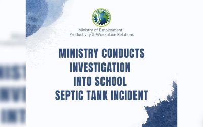 EMPLOYMENT MINISTRY CONDUCTS INVESTIGATION INTO SCHOOL SEPTIC TANK INCIDENT