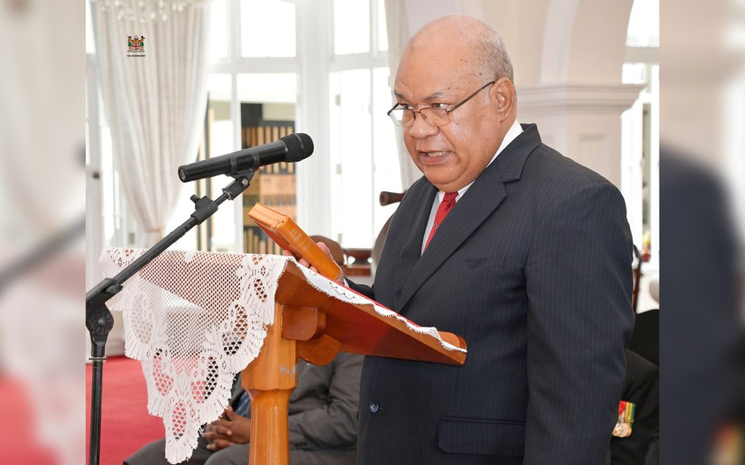 JUSTICE TEMO SWORN IN AS CHIEF JUSTICE