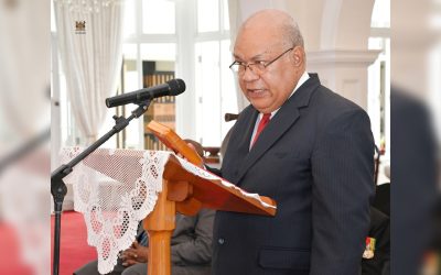 JUSTICE TEMO SWORN IN AS CHIEF JUSTICE