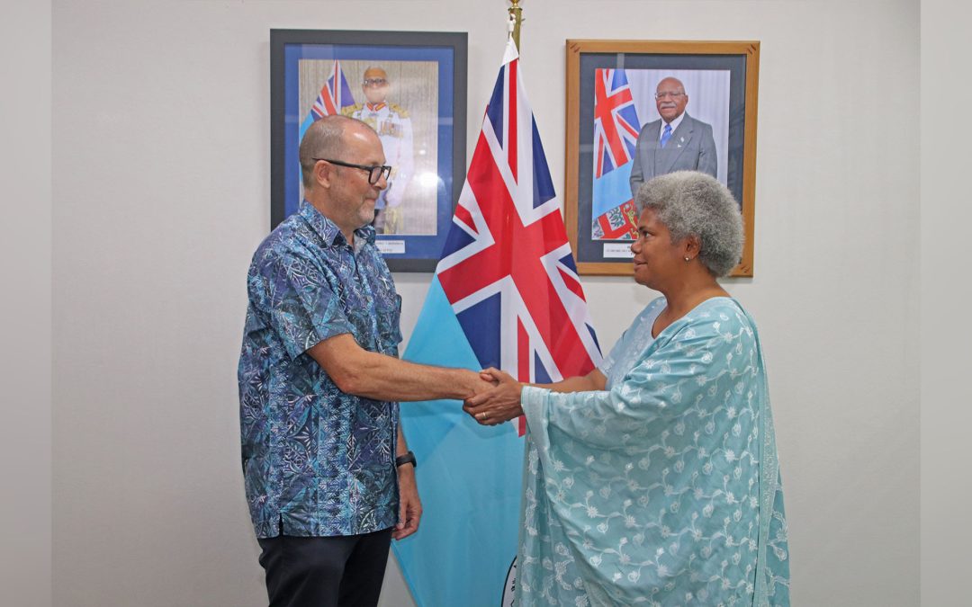 HON. QEREQERETABUA RECEIVES FAREWELL COURTESY CALL FROM UNICEF PACIFIC REPRESENTATIVE 