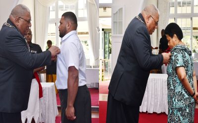 HEAD OF STATE OFFICIATES AT SPECIAL INVESTITURE CEREMONY