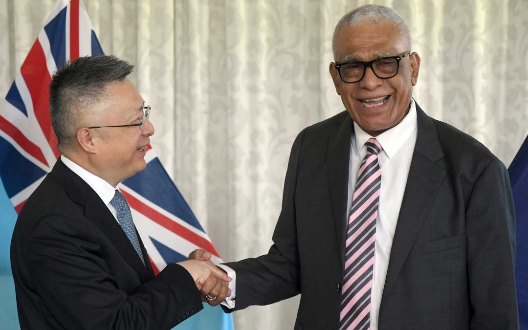 H.E PRESIDENT RATU NAIQAMA LALABALAVU RECEIVES COURTESY VISIT FROM CHINESE ENVOY