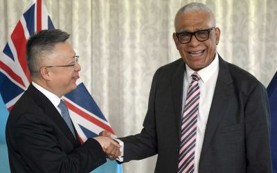 H.E PRESIDENT RATU NAIQAMA LALABALAVU RECEIVES COURTESY VISIT FROM CHINESE ENVOY