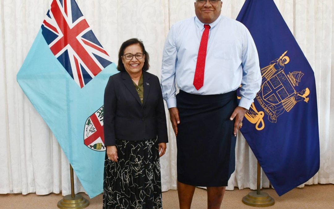 PRESIDENT KATONIVERE RECEIVES COURTESY CALL FROM RMI PRESIDENT HEINE