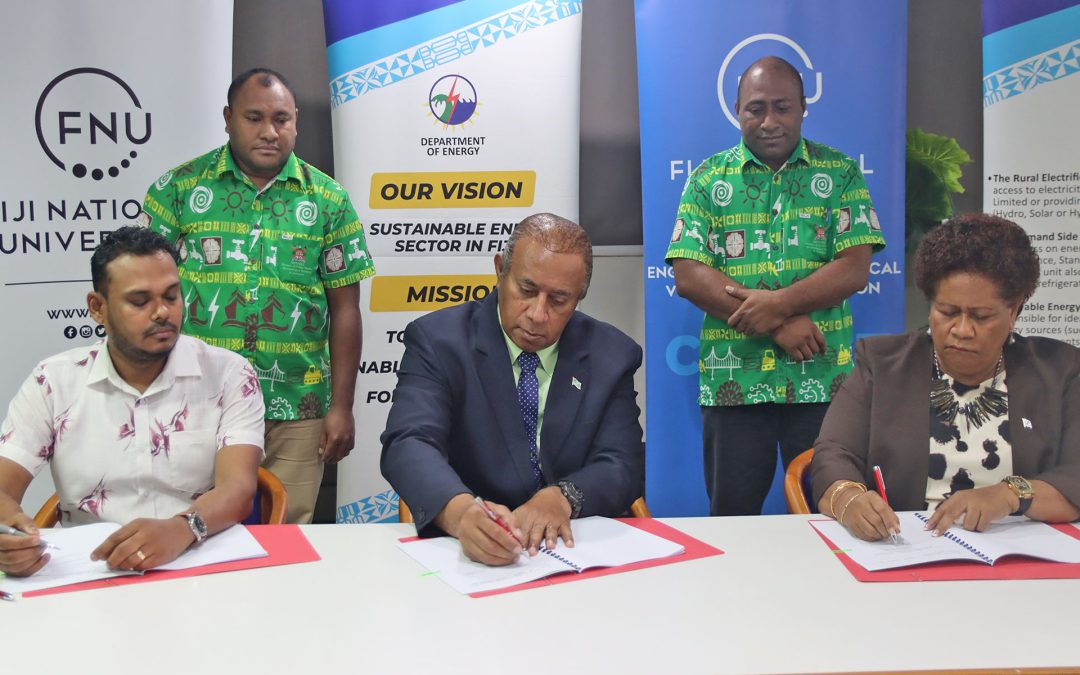 FIJI SIGNS LANDMARK MOU WITH FNU & INTERNATIONAL SOLAR ALLIANCE TO ESTABLISH SOLAR TECHNOLOGY AND APPLICATION RESOURCE CENTRE