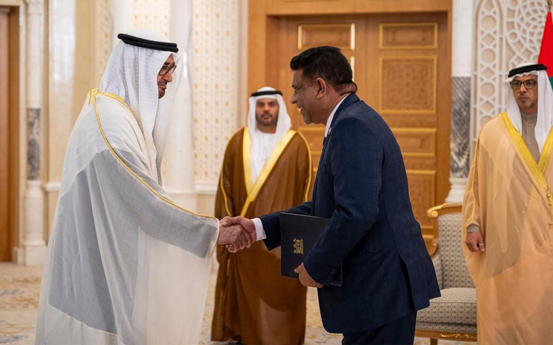 AMBASSADOR KOYA PRESENTS CREDENTIALS TO THE PRESIDENT OF UNITED ARAB EMIRATES (UAE)