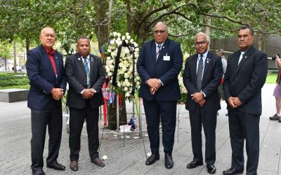 PRESIDENT KATONIVERE CONCLUDES OFFICIAL DUTIES WITH VISIT TO 9/11 MEMORIAL