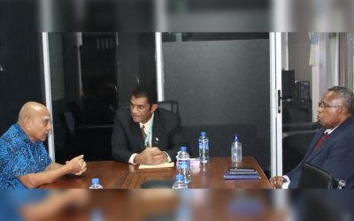 EDUCATION MINISTER RECEIVES COURTESY VISIT FROM THE KIRIBATI HIGH COMMISSIONER TO FIJI