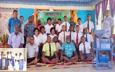 ASSISTANT MINISTER TUNABUNA HANDOVERS PORTABLE RICE MILL TO MACUATA BIBLE SCHOOL