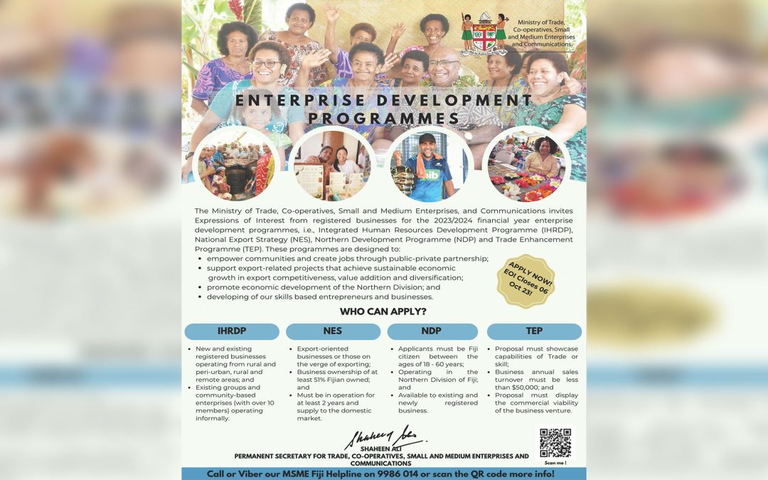 ENTERPRISE DEVELOPMENT PROGRAMMES EXPRESSION OF INTEREST